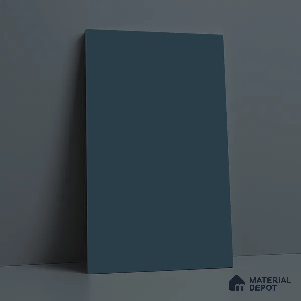 Slate Blue Solid Colors Look LM 21819 8 ft x 4 ft Matte Finish 6H Anti Scratch Acrylic Laminate - 1.5 mm | Suitable for Living Room, Kitchen, Office