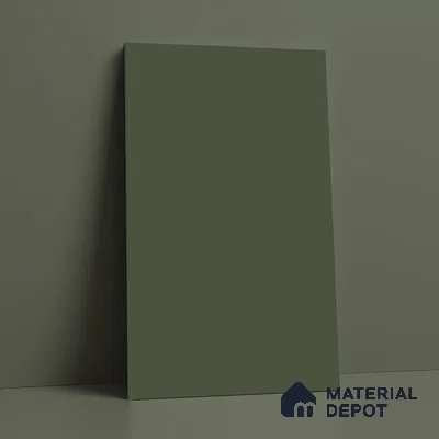 Deep Olive Green Solid Colors Look LM 21820 8 ft x 4 ft Matte Finish 6H Anti Scratch Acrylic Laminate - 1.5 mm | Suitable for Living Room, Kitchen, Office