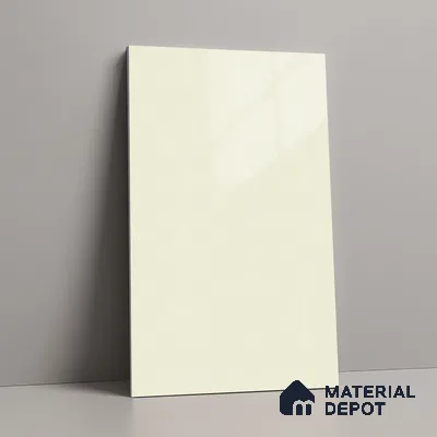 White Sparkle Look LM 23251 Soft Snow 8 ft x 4 ft High Gloss Finish 6H Anti Scratch Acrylic Laminate - 1.5 mm | Suitable for Kitchen Cabinet, TV Unit, Wardrobe