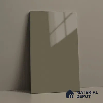 Grey Sparkle Look LM 23283 Cloud Grey 8 ft x 4 ft High Gloss Finish 6H Anti Scratch Acrylic Laminate - 1.5 mm | Suitable for Kitchen Cabinet, TV Unit, Wardrobe
