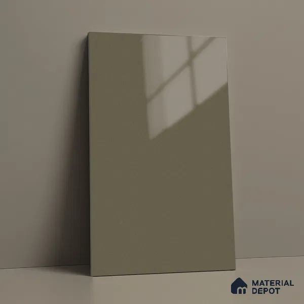 Grey Sparkle Look LM 23283 Cloud Grey 8 ft x 4 ft High Gloss Finish 6H Anti Scratch Acrylic Laminate - 1.5 mm | Suitable for Kitchen Cabinet, TV Unit, Wardrobe