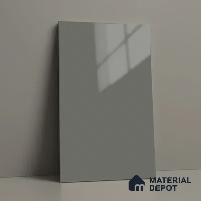 Grey Sparkle Look LM 23289 Metallic Grey 8 ft x 4 ft High Gloss Finish 6H Anti Scratch Acrylic Laminate - 1.5 mm | Suitable for Kitchen Cabinet, TV Unit, Wardrobe