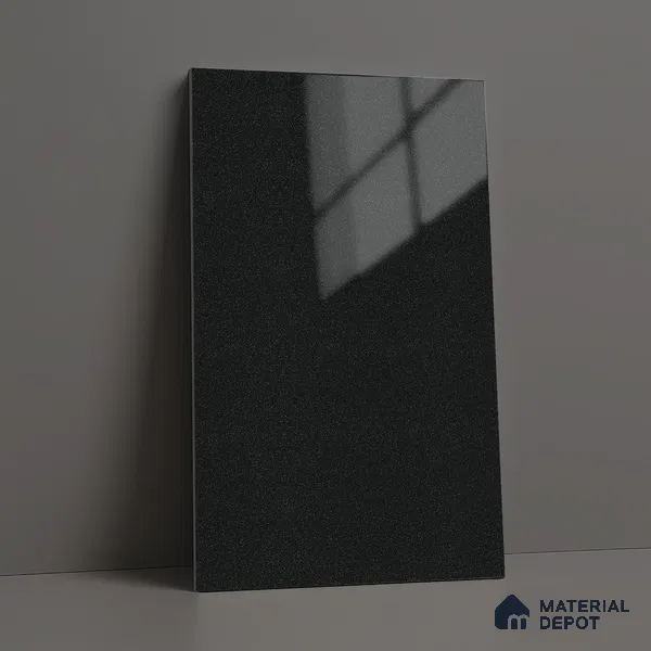 Grey Sparkle Look LM 23297 Charcoal Chalk 8 ft x 4 ft High Gloss Finish 6H Anti Scratch Acrylic Laminate - 1.5 mm | Suitable for Kitchen Cabinet, TV Unit, Wardrobe