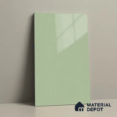 White Sparkle Look LM 23301 Zen Mist 8 ft x 4 ft High Gloss Finish 6H Anti Scratch Acrylic Laminate - 1.5 mm | Suitable for Kitchen Cabinet, TV Unit, Wardrobe