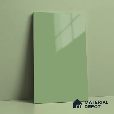 Mint Green Solid Colors Look LM 23302 Mint Essence 8 ft x 4 ft High Gloss Finish 6H Anti Scratch Acrylic Laminate - 1.5 mm | Suitable for Living Room, Kitchen, Office