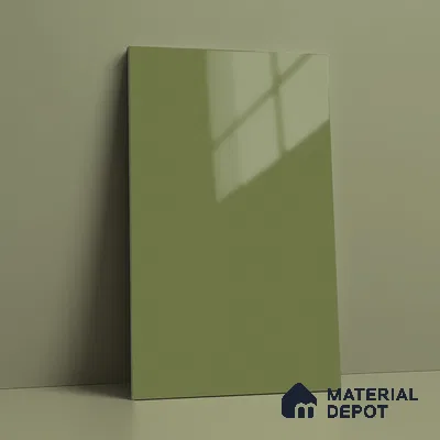 Green Sparkle Look LM 23305 Flowing Green 8 ft x 4 ft High Gloss Finish 6H Anti Scratch Acrylic Laminate - 1.5 mm | Suitable for Kitchen Cabinet, TV Unit, Wardrobe
