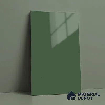Valley Mist Green Solid Colors Look LM 23307 Valley Mist 8 ft x 4 ft High Gloss Finish 6H Anti Scratch Acrylic Laminate - 1.5 mm | Suitable for Living Room, Kitchen, Office