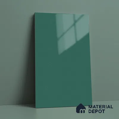 Blue Sparkle Look LM 23311 Silent Cyan 8 ft x 4 ft High Gloss Finish 6H Anti Scratch Acrylic Laminate - 1.5 mm | Suitable for Kitchen Cabinet, TV Unit, Wardrobe