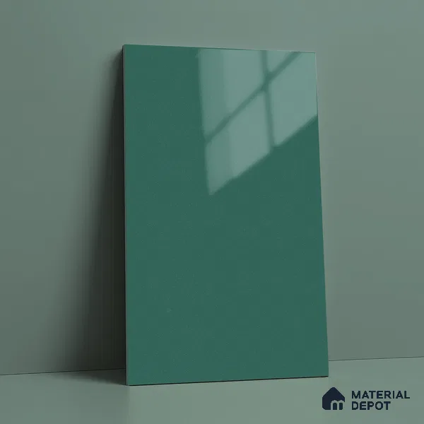 Blue Sparkle Look LM 23311 Silent Cyan 8 ft x 4 ft High Gloss Finish 6H Anti Scratch Acrylic Laminate - 1.5 mm | Suitable for Kitchen Cabinet, TV Unit, Wardrobe