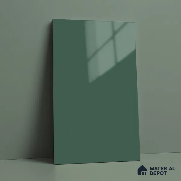 Blue Solid Colors Look LM 23312 Iced Teal 8 ft x 4 ft High Gloss Finish 6H Anti Scratch Acrylic Laminate - 1.5 mm | Suitable for Living Room, Kitchen, Office
