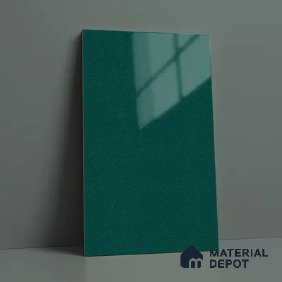 Blue Sparkle Look LM 23314 Teal Magic 8 ft x 4 ft High Gloss Finish 6H Anti Scratch Acrylic Laminate - 1.5 mm | Suitable for Kitchen Cabinet, TV Unit, Wardrobe