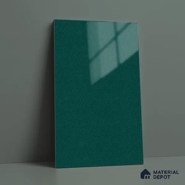 Blue Sparkle Look LM 23314 Teal Magic 8 ft x 4 ft High Gloss Finish 6H Anti Scratch Acrylic Laminate - 1.5 mm | Suitable for Kitchen Cabinet, TV Unit, Wardrobe