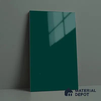Deep Teal Blue Solid Colors Look LM 23315 Elm Grove 8 ft x 4 ft High Gloss Finish 6H Anti Scratch Acrylic Laminate - 1.5 mm | Suitable for Living Room, Kitchen, Office