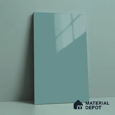 Aqua Blue Solid Colors Look LM 23316 Aqua Fusion 8 ft x 4 ft High Gloss Finish 6H Anti Scratch Acrylic Laminate - 1.5 mm | Suitable for Living Room, Kitchen, Office