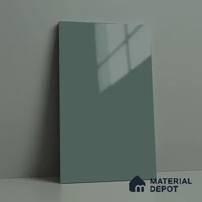 Blue Solid Colors Look LM 23321 Cool Blue 8 ft x 4 ft High Gloss Finish 6H Anti Scratch Acrylic Laminate - 1.5 mm | Suitable for Living Room, Kitchen, Office