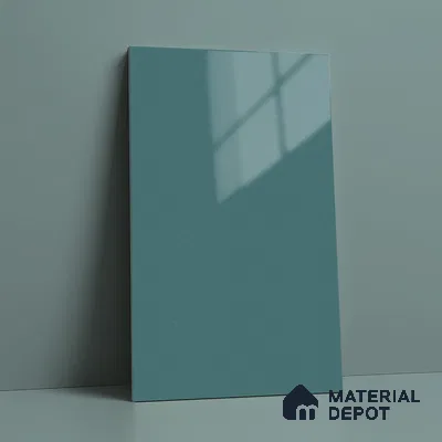 Blue Sparkle Look LM 23322 Lake Blue 8 ft x 4 ft High Gloss Finish 6H Anti Scratch Acrylic Laminate - 1.5 mm | Suitable for Kitchen Cabinet, TV Unit, Wardrobe