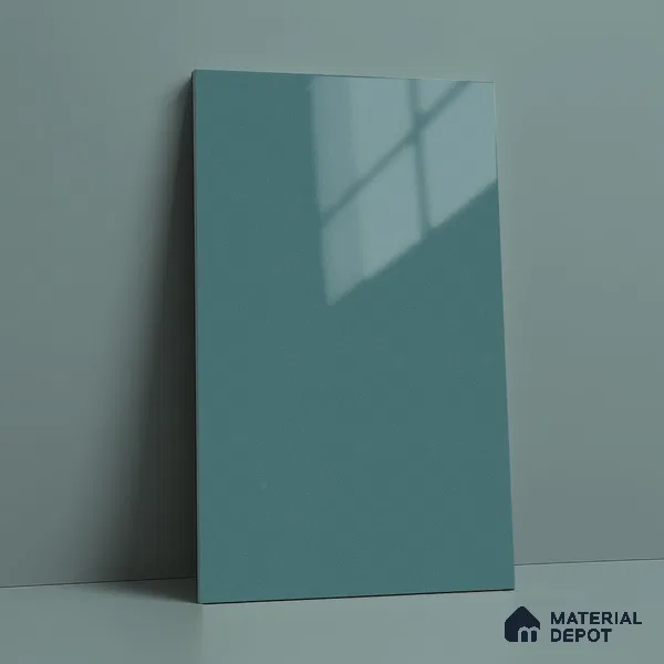Blue Sparkle Look LM 23322 Lake Blue 8 ft x 4 ft High Gloss Finish 6H Anti Scratch Acrylic Laminate - 1.5 mm | Suitable for Kitchen Cabinet, TV Unit, Wardrobe