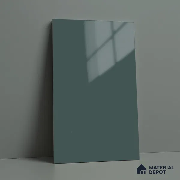 Blue Solid Colors Look LM 23324 Pacific Blue 8 ft x 4 ft High Gloss Finish 6H Anti Scratch Acrylic Laminate - 1.5 mm | Suitable for Living Room, Kitchen, Office