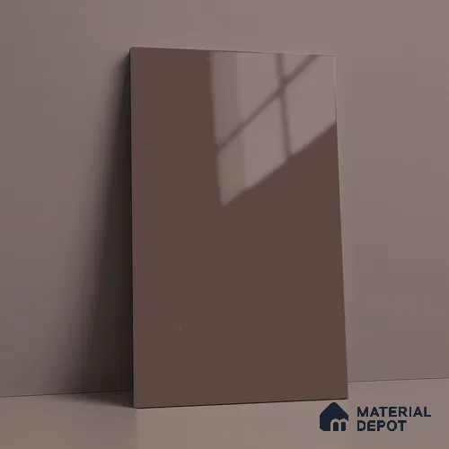 Dusty Rose Purple Solid Colors Look LM 23327 Rose Debut 8 ft x 4 ft High Gloss Finish 6H Anti Scratch Acrylic Laminate - 1.5 mm | Suitable for Living Room, Kitchen, Office