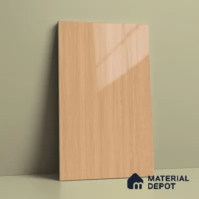 Wooden Look LM 23358 Nordic Elm 8 ft x 4 ft High Gloss Finish 6H Anti Scratch Acrylic Laminate - 1.5 mm | Suitable for Kitchen Cabinet, TV Unit, Wardrobe