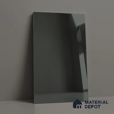 Grey Mirror Look LM 23366 Grey 8 ft x 4 ft High Gloss Finish 6H Anti Scratch Acrylic Laminate - 1.5 mm | Suitable for Kitchen Cabinet, TV Unit, Wardrobe
