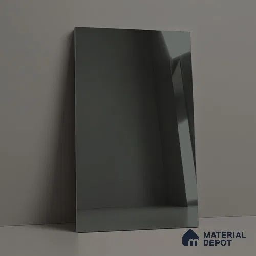 Grey Mirror Look LM 23366 Grey 8 ft x 4 ft High Gloss Finish 6H Anti Scratch Acrylic Laminate - 1.5 mm | Suitable for Kitchen Cabinet, TV Unit, Wardrobe