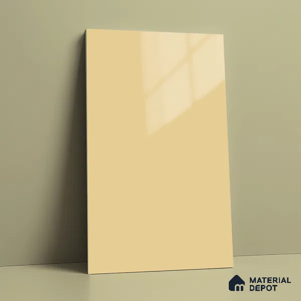 LM 23639 8 ft x 4 ft Solid Plain High Gloss Finish Acrylic Laminate - 1.5 mm | Suitable for Living Room, Kitchen, Office | Matching Edgeband Code EB 122142