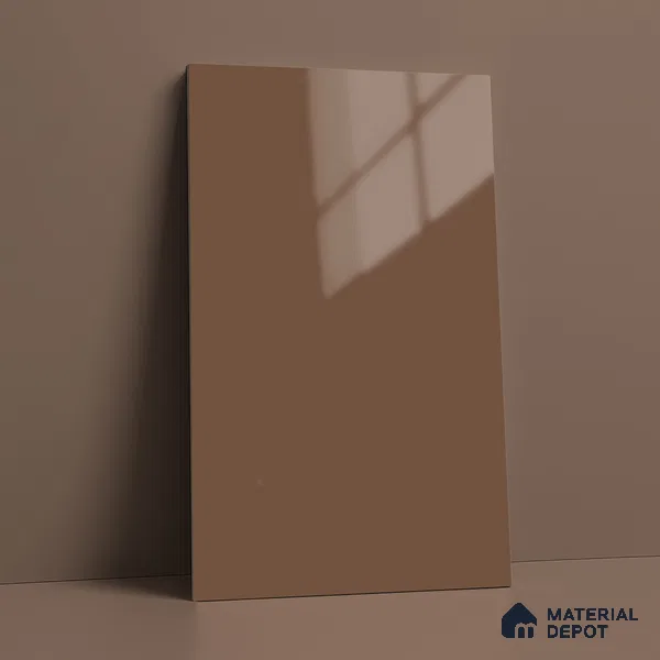 LM 23656 8 ft x 4 ft Solid Plain High Gloss Finish Acrylic Laminate - 1.5 mm | Suitable for Living Room, Kitchen, Office | Matching Edgeband Code EB 1118