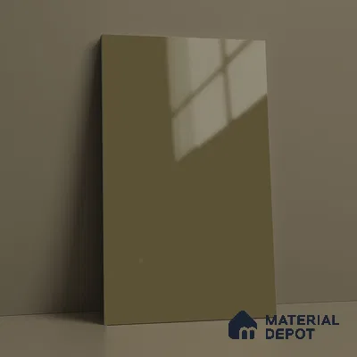 LM 23661 8 ft x 4 ft Solid Plain High Gloss Finish Acrylic Laminate - 1.5 mm | Suitable for Living Room, Kitchen, Office | Matching Edgeband Code EB 1124