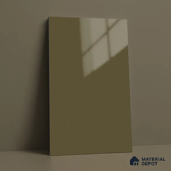 LM 23661 8 ft x 4 ft Solid Plain High Gloss Finish Acrylic Laminate - 1.5 mm | Suitable for Living Room, Kitchen, Office | Matching Edgeband Code EB 1124