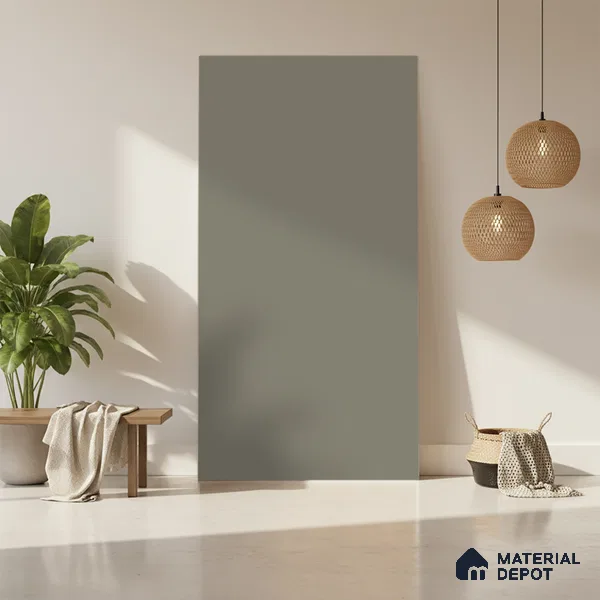 Mist Beige Solid Colors Look LM 01854 8 ft x 4 ft Matte Finish Decorative Laminate - 1 mm | Suitable for Living Room, Kitchen, Office
