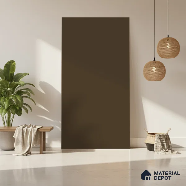 Peach Brown Solid Colors Look LM 01859 8 ft x 4 ft Matte Finish Decorative Laminate - 1 mm | Suitable for Living Room, Kitchen, Office