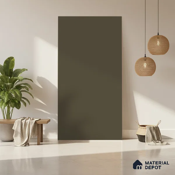 Latte Beige Solid Colors Look LM 01898 8 ft x 4 ft Matte Finish Decorative Laminate - 1 mm | Suitable for Living Room, Kitchen, Office