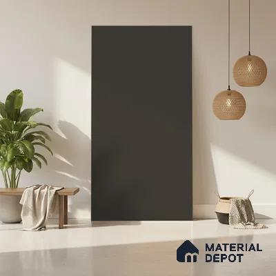 Carbon Grey Solid Colors Look LM 01910 8 ft x 4 ft Matte Finish Decorative Laminate - 1 mm | Suitable for Living Room, Kitchen, Office