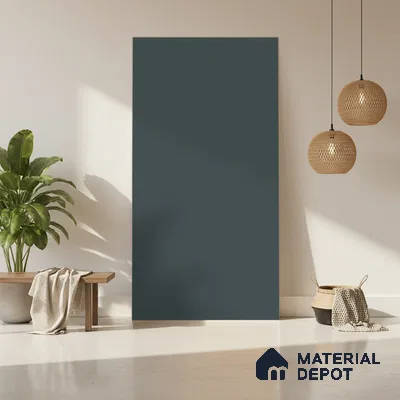 Desire Blue Solid Colors Look LM 01915 8 ft x 4 ft Matte Finish Decorative Laminate - 1 mm | Suitable for Living Room, Kitchen, Office