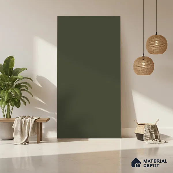 Pista Grey Solid Colors Look LM 01923 8 ft x 4 ft Matte Finish Decorative Laminate - 1 mm | Suitable for Living Room, Kitchen, Office