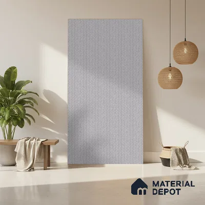 Grey Digital, Fabric Look LM 23619 8 ft x 4 ft Texture Finish Decorative Laminate - 1 mm | Suitable for TV Unit, Wardrobe, Kitchen Cabinets