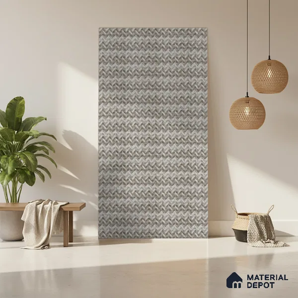 Brown Digital, Fabric Look LM 23625 8 ft x 4 ft Texture Finish Decorative Laminate - 1 mm | Suitable for TV Unit, Wardrobe, Kitchen Cabinets