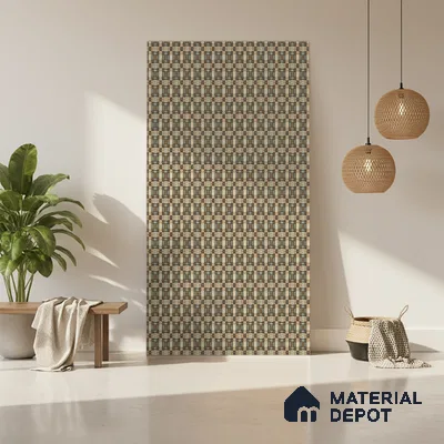 Brown Digital, Fabric Look LM 23626 8 ft x 4 ft Texture Finish Decorative Laminate - 1 mm | Suitable for TV Unit, Wardrobe, Kitchen Cabinets