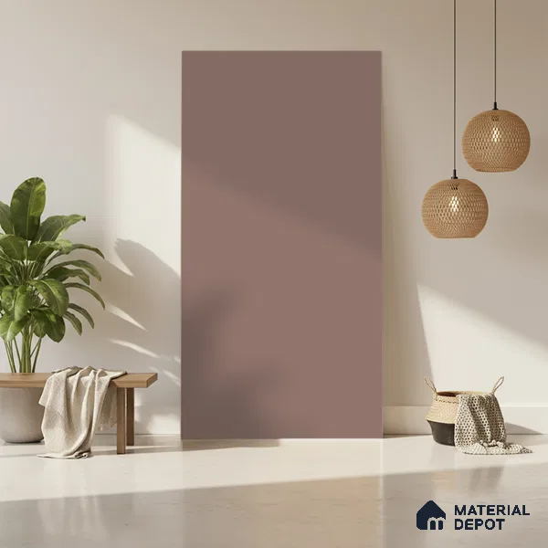 Rosy Pink Solid Colors Look LM 23627 8 ft x 4 ft Matte Finish Decorative Laminate - 1 mm | Suitable for Living Room, Kitchen, Office