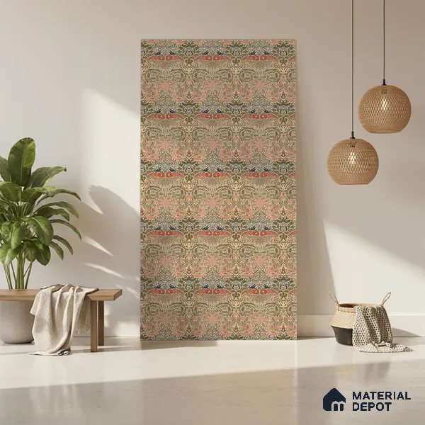 Multi Colour Digital, Fabric Look LM 23628 8 ft x 4 ft Texture Finish Decorative Laminate - 1 mm | Suitable for TV Unit, Wardrobe, Kitchen Cabinets