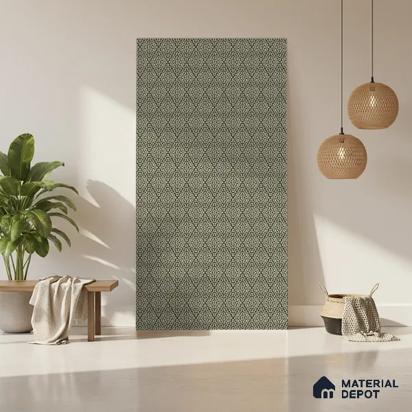 Cream Fabric Look LM 03742 8 ft x 4 ft Texture Finish Decorative Laminate - 1 mm | Suitable for TV Unit, Wardrobe, Kitchen Cabinets