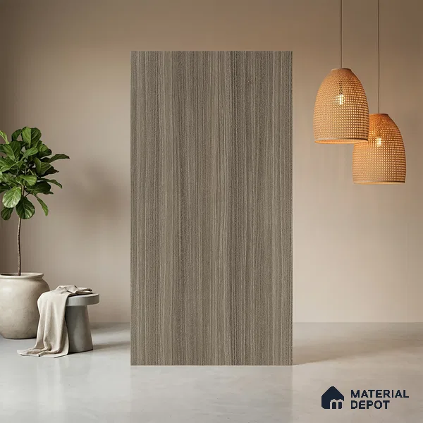 Wooden Look LM 05329 Grey Magic 8 ft x 4 ft Texture Finish Decorative Laminate - 1 mm | Suitable for TV Unit, Wardrobe, Kitchen Cabinets