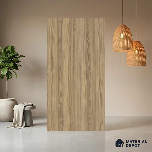 Wooden Look LM 05336 Naturale Ash Wood 8 ft x 4 ft Texture Finish Decorative Laminate - 1 mm | Suitable for TV Unit, Wardrobe, Kitchen Cabinets