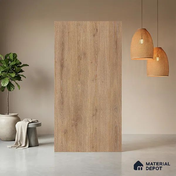 Wooden Look LM 05337 Laurel Oak Whirl 8 ft x 4 ft Texture Finish Decorative Laminate - 1 mm | Suitable for TV Unit, Wardrobe, Kitchen Cabinets