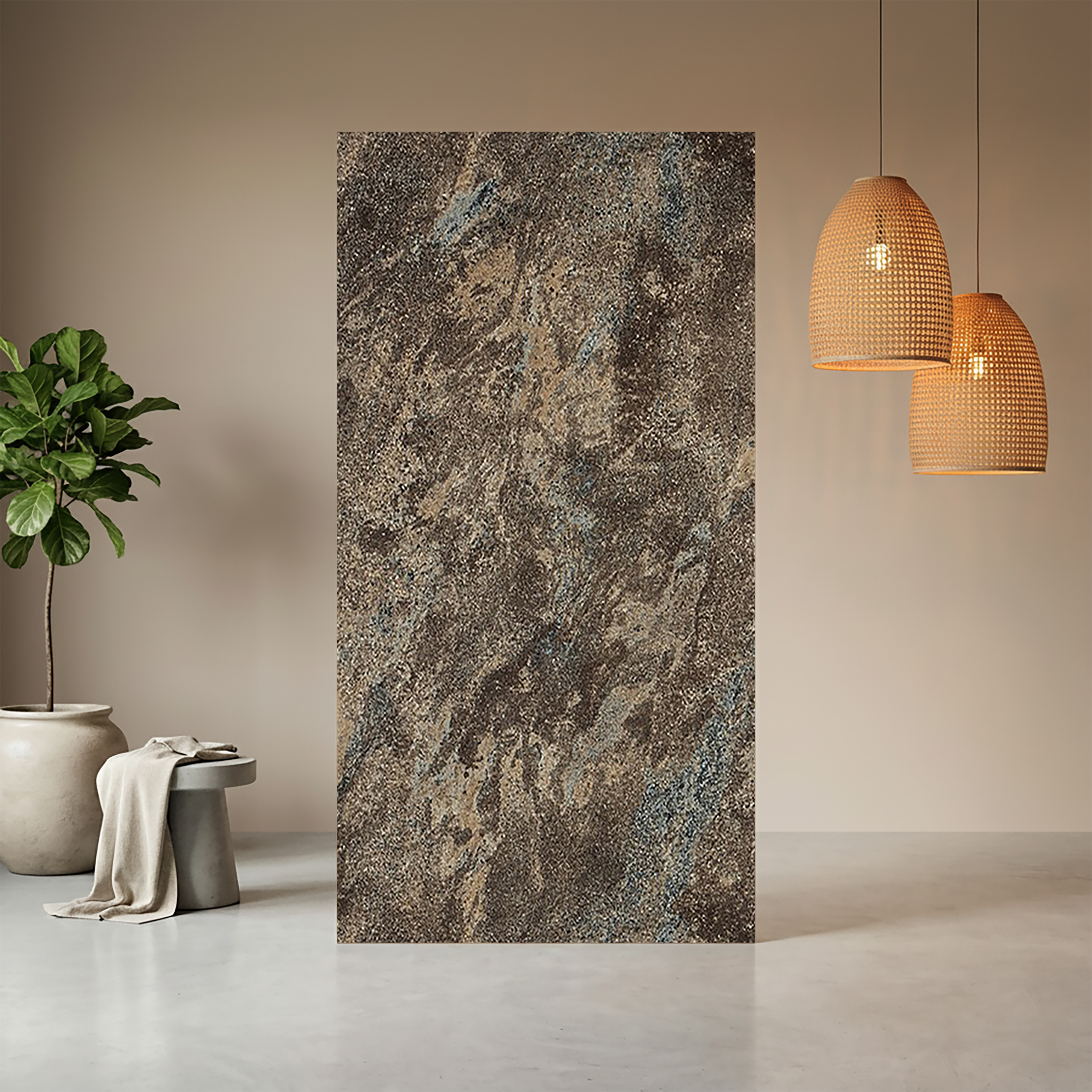 Stone Look LM 05348 8 ft x 4 ft Texture Finish Decorative Laminate - 1 mm | Suitable for TV Unit, Wardrobe, Kitchen Cabinets