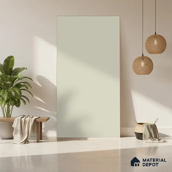 Warm Beige Solid Colors Look LM 10850 8 ft x 4 ft Matte Finish Decorative Laminate - 1 mm | Suitable for Living Room, Kitchen, Office