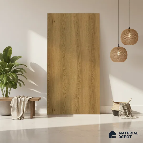Wooden Look LM 10876 Misty Pike Oak 8 ft x 4 ft Texture Finish Decorative Laminate - 1 mm | Suitable for TV Unit, Wardrobe, Kitchen Cabinets