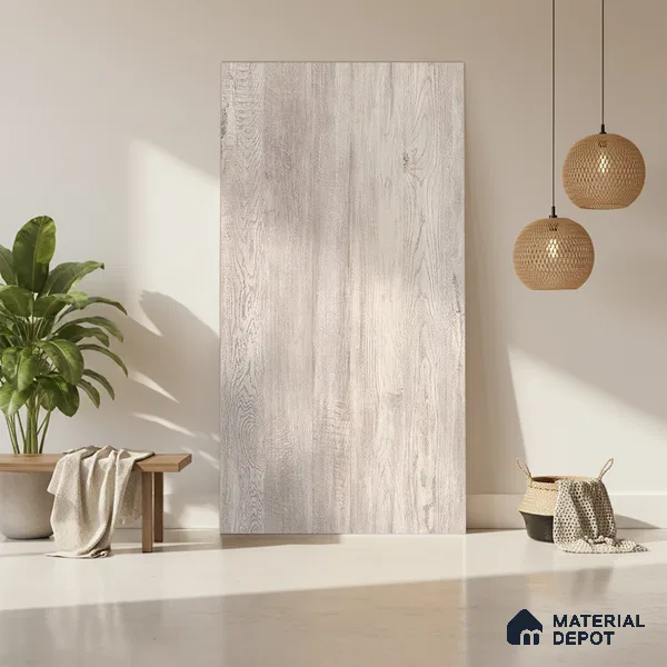Wooden Look LM 13839 Grey Margins Macassar 8 ft x 4 ft Texture Finish Decorative Laminate - 1 mm | Suitable for TV Unit, Wardrobe, Kitchen Cabinets