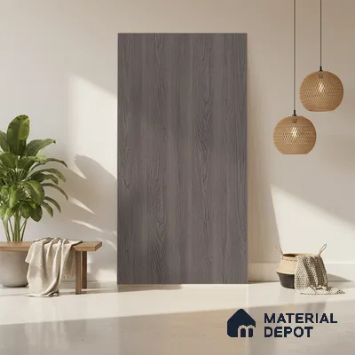 Wooden Look LM 13876 Smoked Brosse Pecan 8 ft x 4 ft Texture Finish Decorative Laminate - 1 mm | Suitable for TV Unit, Wardrobe, Kitchen Cabinets